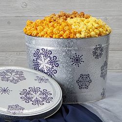 Snowflake Popcorn Tin