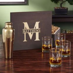 Whiskey Gift Set with Cocktail Shaker