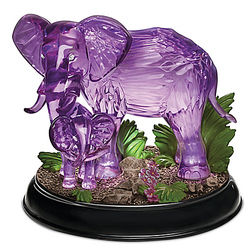 Mystical Enchanted Lighted Elephants Figurine