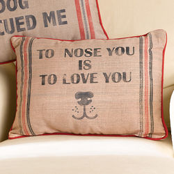 To Nose You is to Love You Throw Pillow