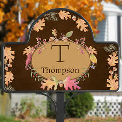 Autumn Hues Personalized Garden Stake