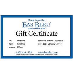 Bas Bleu Email Gift Certificate