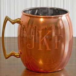 Classic Monogram Copper Mug