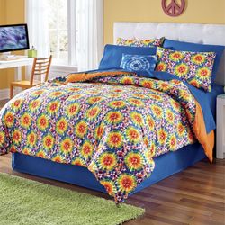 Tie Dye Complete Full Bed Set