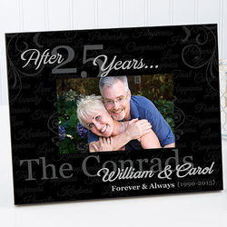 Personalized Forever and Always Anniversary Picture Frame
