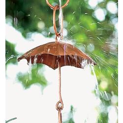 36" Copper Umbrella Rain Chain Extension