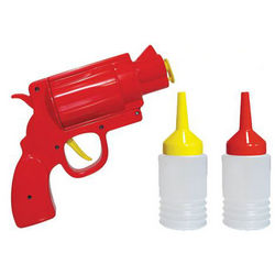 Ketchup and Mustard Condiment Gun