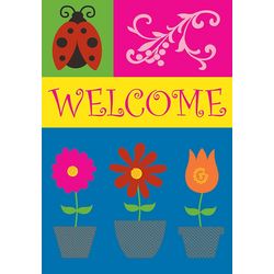 Signs of the Season Welcome House Flag