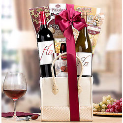 Flo Red and White Wine Collection Gift Tote