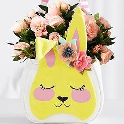 Blushing Bunny Bag with Removable Flower Clips