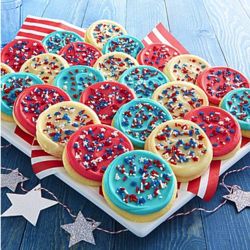 36 American Frosted Cutout Cookies