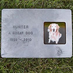 Large Pet Memory Stone with Photo Frame