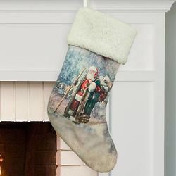 Santa Winter Wonderland Stocking