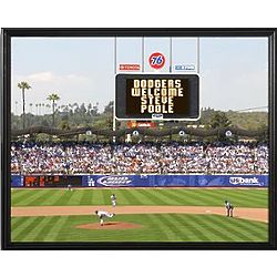 Personalized MLB Scoreboard Los Angeles Dodgers 16x20 Canvas