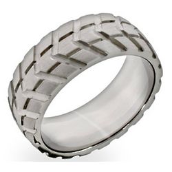 Men's Stainless Steel Tire Ring