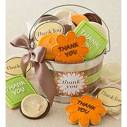 Frosted Cookies in Thank You Gift Pail