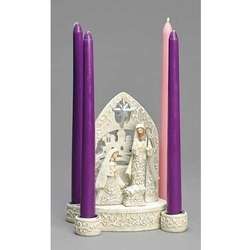 Holy Family Papercut-Style Advent Candle Holder