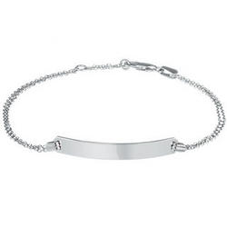 Personalized Name Bar Sterling Silver Bracelet