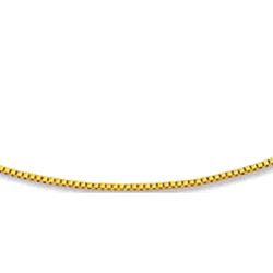 14k Yellow Gold Box Chain Children's Necklace