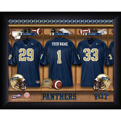 Personalized Pittsburgh Panthers Locker Room Print