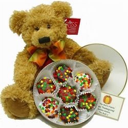 Autumn Oreos Gift Box with Teddy Bear