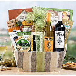 Coppola Diamond Wine Duet Gift Basket