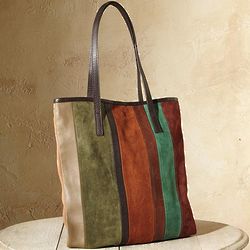 Croisette Colorblocked Leather Tote