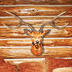 Backlit Deer Head Wall Lamp