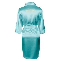 Bridal Party's Personalized Solid Satin Robe