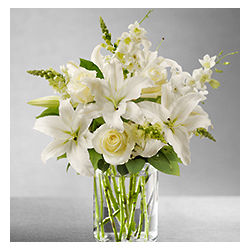 Classic All-White Flower Arrangement