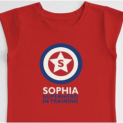 Personalized Superhero Girl's T-Shirt