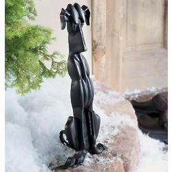 Cast Iron Garden Dog Statue