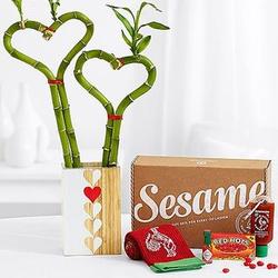 Bamboo Stalks and Spicy Treats Gift Box