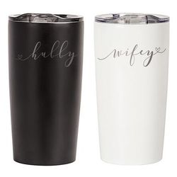 Hubby & Wifey's Stainless Steel Double Wall Tumblers