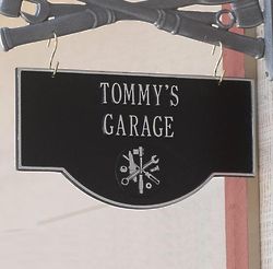 Two-Sided Tool Symbol Aluminum Hanging Sign