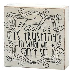Faith Is Trusting In What We Can't See Scripture Sign