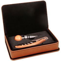 Personalized Rawhide 2-Piece Wine Tool Gift Set