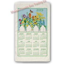 2019 Wild Flower Blue Skies Calendar Towel