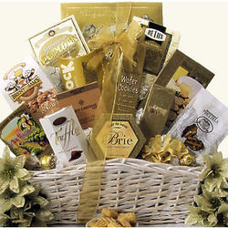 Festive New Year's Wishes Gourmet Gift Basket