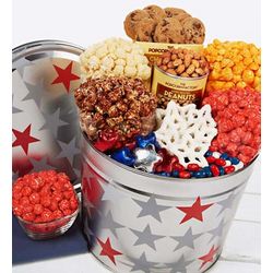 Patriotic Snack Assortment Gift Tin