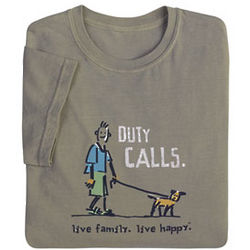 Duty Calls Dog Owner T-Shirt