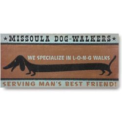 Personalized 24" Dog Walker Sign