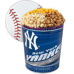 3 Gallons of Popcorn in New York Yankees Tin