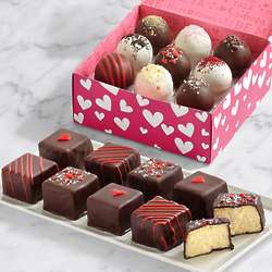 9 Valentine's Cheesecake Bites & 9 Valentine's Cake Truffles