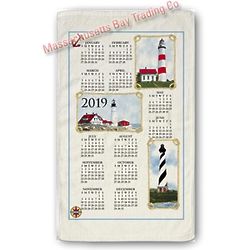 2019 Lighthouses Calendar Towel
