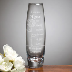Blooms For Her Personalized Bud Vase