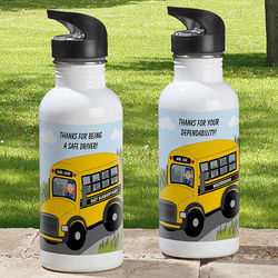 Bus Driver Personalized Water Bottle