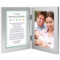 New Parents Personalized Poem from Baby in Frame