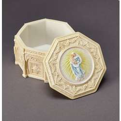 Ornate Madonna and Child Trinket Box