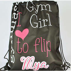 Personalized Drawstring Gymnastic Tote
